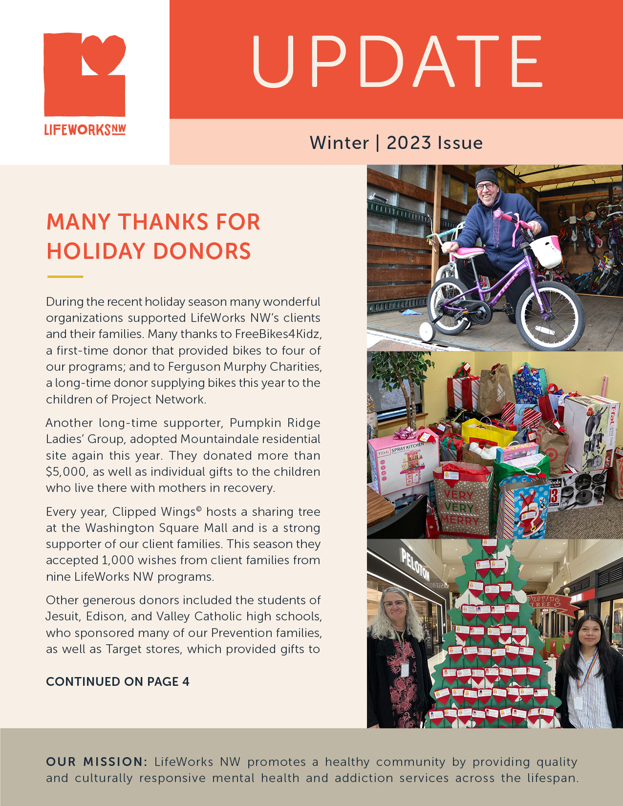 Update Newsletter Winter 2023 page 1